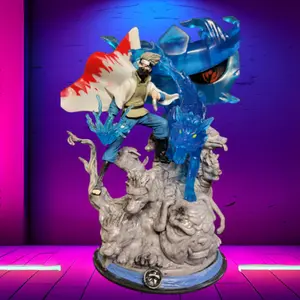 Wolf Ninja Kakashi Anime Figure - Handmade Masterpiece -  statue - 3d risen printed figurines for adults