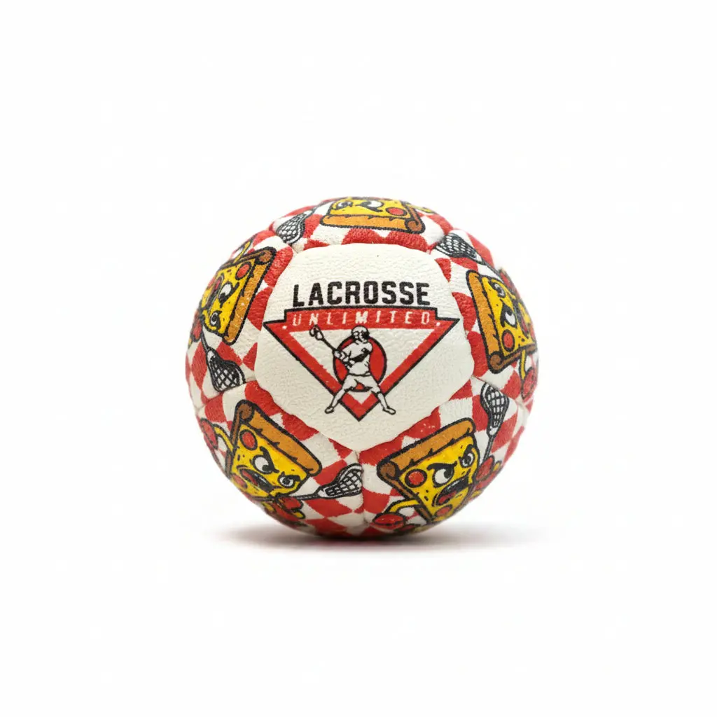 Swax Lax Lacrosse Training Ball, Hot Slices - Highly Durable, Shock Absorbent, Mimic Regulation Weight for Shooting at High Speeds, 145G, High-Speed Shots