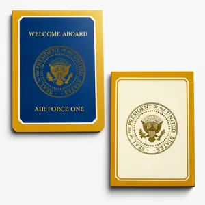 Presidential Seal Air Force One Welcome Aboard Blue Deck Playing Cards Deck Box
