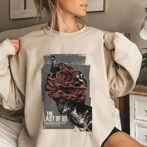 The Last Of Us Retro Shirt The Last Of Us Merch Book Art Crewneck The Last Of Us 90s Vintage Hoodie