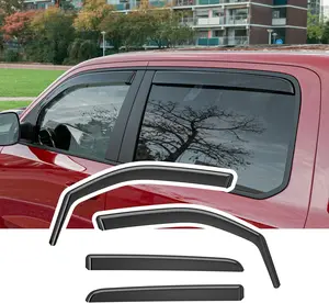 [Fits 19-26 RAM 1500]Side Window Visor Deflector Compatible with 2019-2026 Dodge Ram 1500 Crew Cab Side Window Deflector Replacement for 2019-2026 Ram 1500 Accessories