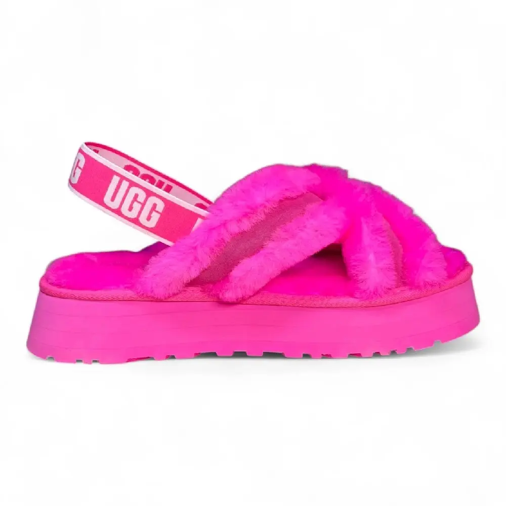 Women's UGG Disco Cross Slide Tyrian Pink (1121550-TYPN)