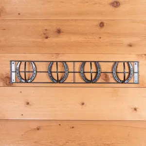 Easy-Up Pro Mountable 4 Horseshoe Tack Rack Easy-Up Pro Mountable 4 Horseshoe Tack Rack