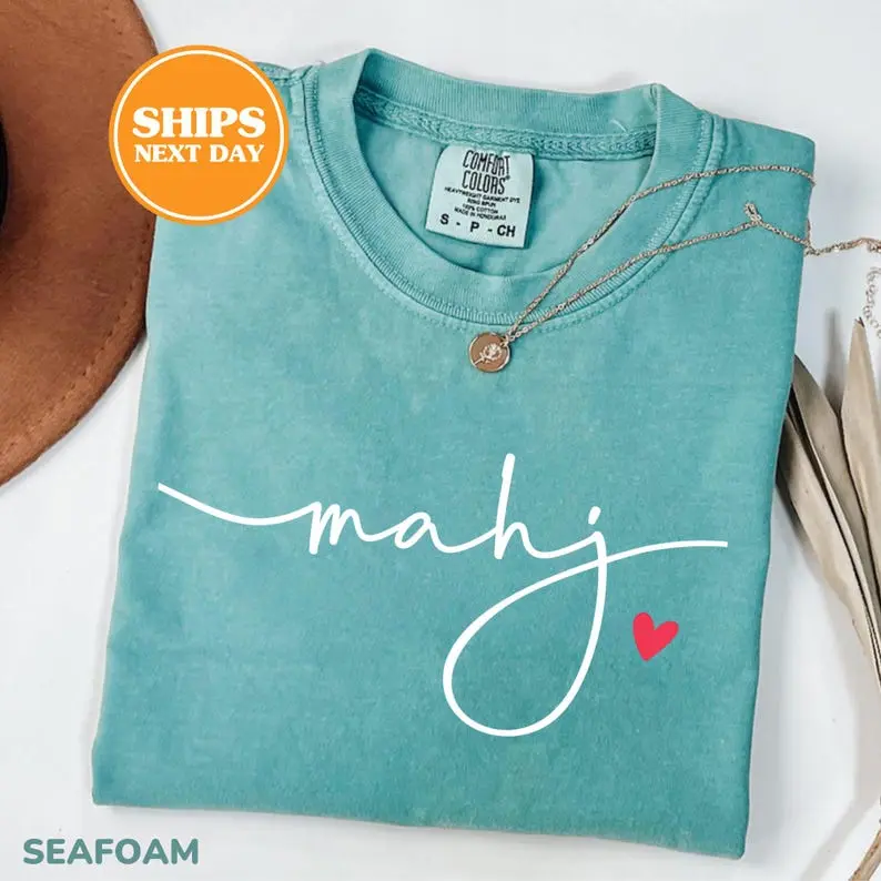 Comfort Colors Mahj Shirt, Mahjong Shirt, Mahjong Gifts, Mahjong Apparel, Mahjong Tshirt, Full Sizes
