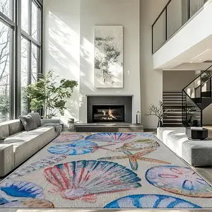 Modern Washable Carpet, Multifunctional Indoor Rug for Home Decor, Living Room Bedroom Entrance Mat, Ideal for Outdoor Pool Beach Picnic, Home Decorative Rug