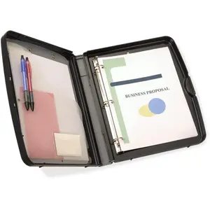 Officemate  Clipboard Storage Box with Binder - Charcoal
