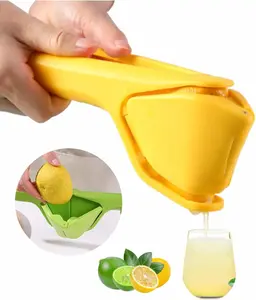 Lemon Squeezer, Effective at Squeezing Out Juice, Easy-to-Use, Very Sturdy, Lemon Juicer, Lime Squeezer, Citrus Juicers, Lemon , Lime, Citrus, Orange(Yellow) fruit peeler Citrus Juicer Manual Citrus Juicer Lemon Squeezer Compact Handheld Lemon Squeezer