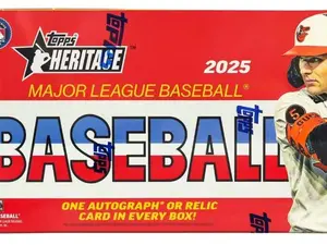 Topps Heritage 2025 Baseball Hobby PACKS - Features Autographs or Relics - Includes One Card for Fans - Major League Baseball Collectible