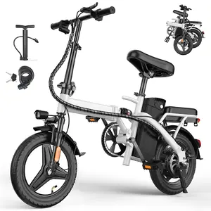 Folding Electric Bike for Adults, 500W Motor, 20MPH Top Speed, 35+ Miles PAS Range, 14" E-Bike, 12Ah Removable Battery, Rear Storage Basket, Lightweight & Compact, UL 2849 Certified