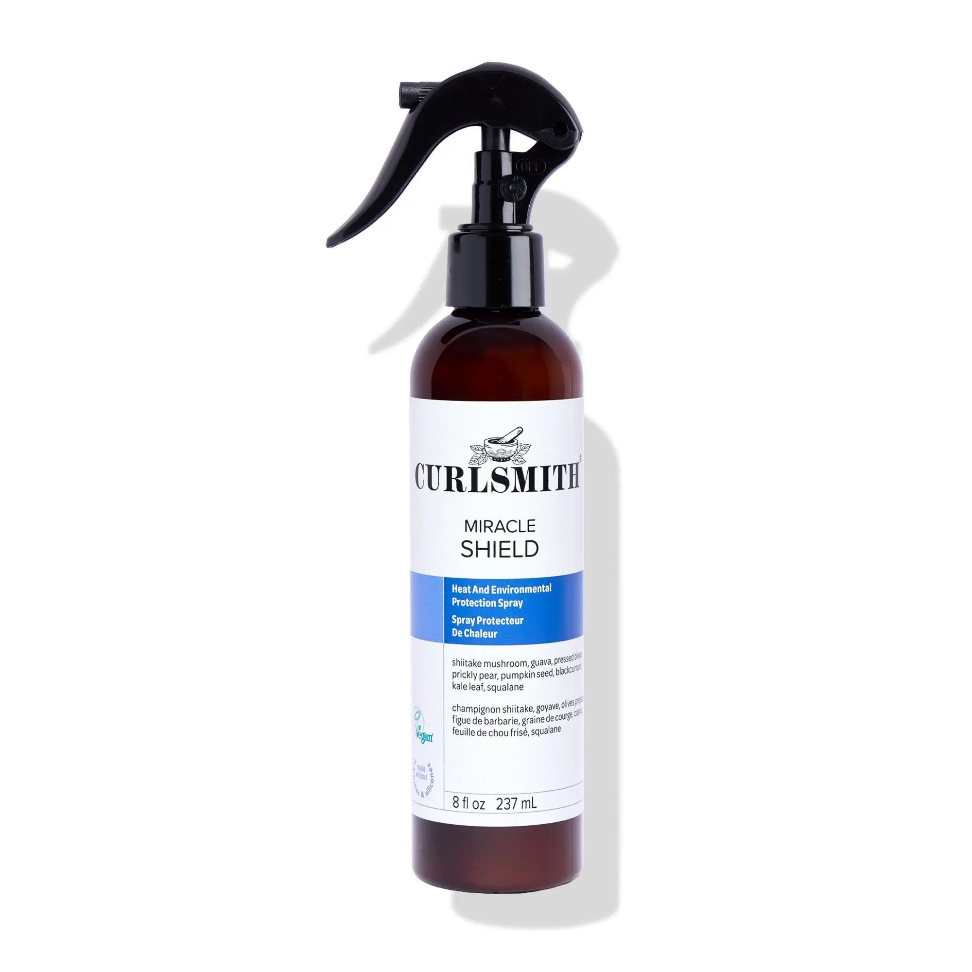CURLSMITH Miracle Shield Heat & Environmental Protection Spray, Heat Protection | For All Curl Tpyes, Vegan & Cruelty Free