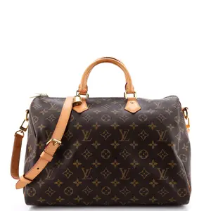 Pre-owned Louis Vuitton Canvas Coated Top Handle Bags Speedy Bandouliere Bag Monogram Canvas 35 by Rebag