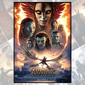 !Avatarrr Fire And Ash 2025 Movie Poster Film Print Picture Gift @1