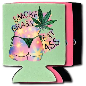 Smoke Grass Eat Ass – Can Cooler