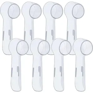 8pcs Electric Toothbrush Head Covers for Oral-B, Dust Protection Brush Caps, Protective Toothbrush Shields for Travel