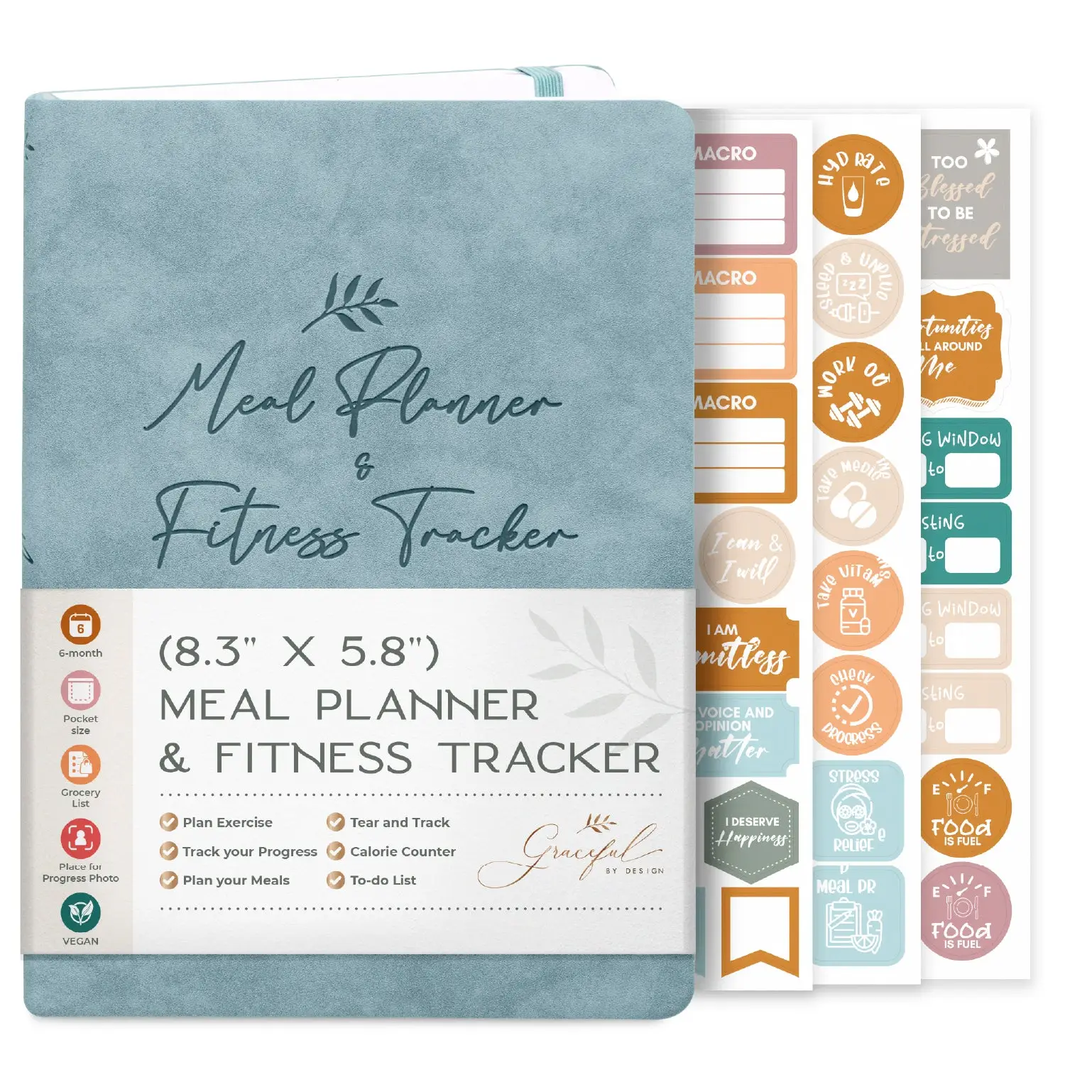 Weekly Meal Planner and Fitness Tracker - Log Workouts, Track Food & Macros