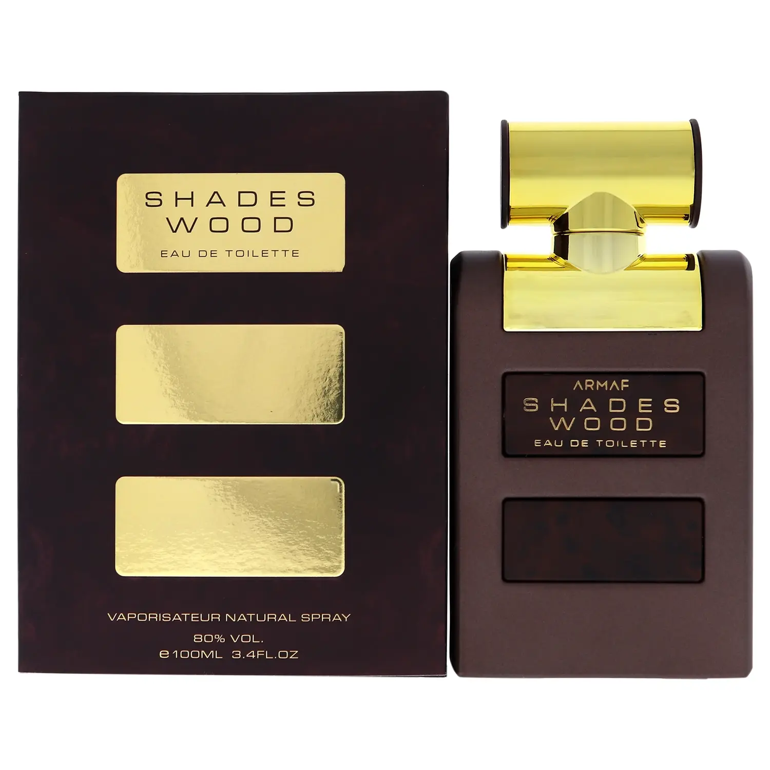 Armaf Shades Wood for Men Eau de Toilette Spray, 3.4 Ounce