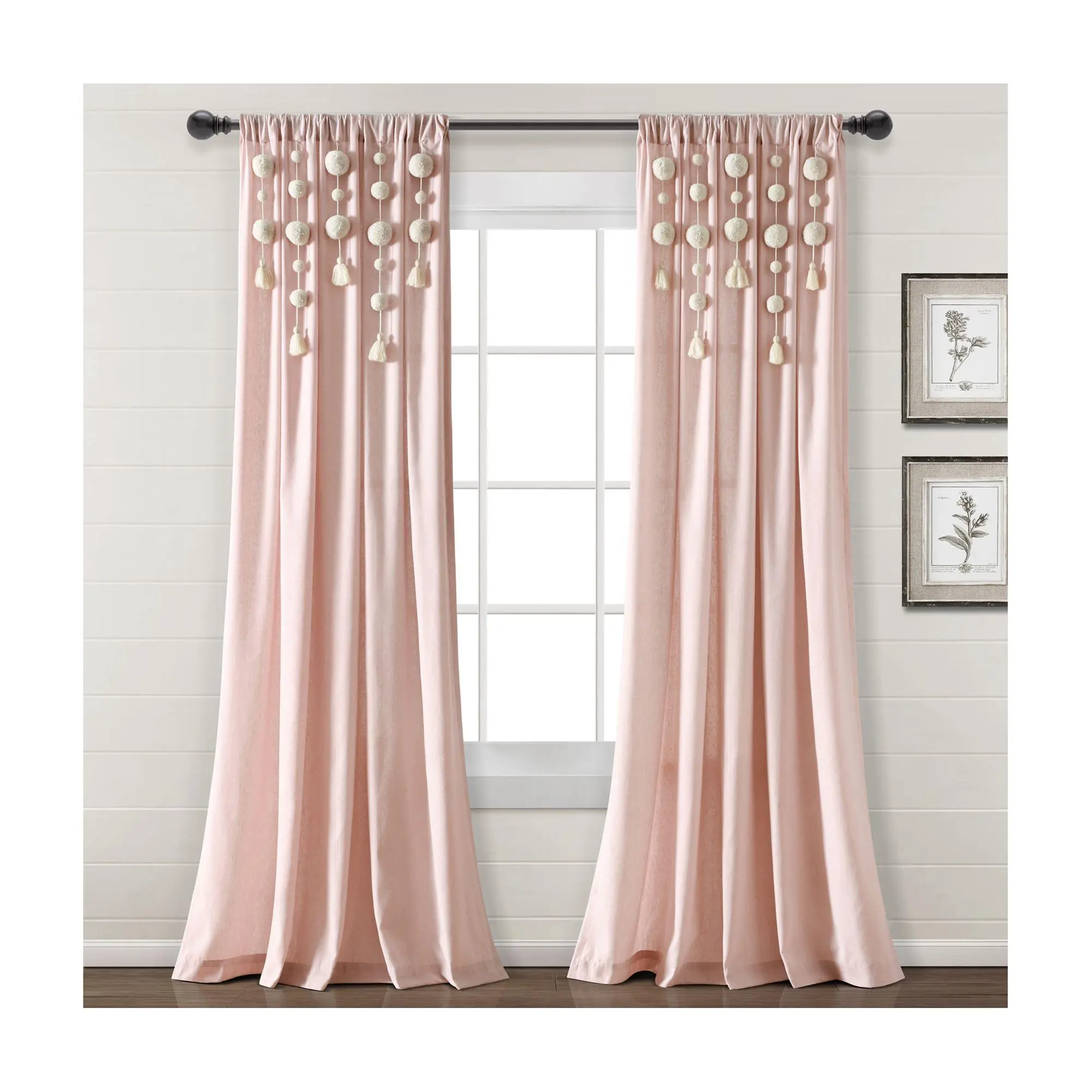 Boho Pom Pom Tassel Curtain by Lush Decor Boho Pom Pom Tassel Curtain by Lush Decor