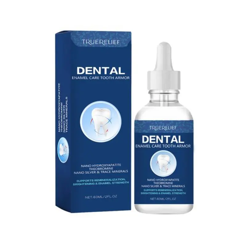 Tooth Armor Oral Care Liquid Drops - 60ml Bottle, Glycerin Base, Anti-Cavity, Enamel Repair, Teeth Brightening, Sodium PCA Remineralizing Solution, 24-Month Shelf Life, Oral Care for Bright Smile