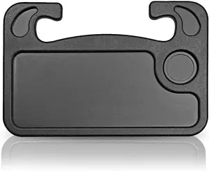 Steering Wheel Desk |  Table for  | Steering Wheel Tray for Constant Travelers, Fits   Steering Wheels (Black)