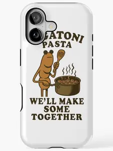 Rigatoni Pasta We ll Make Some Together Funny Marcus The Worm Phone Case, Robert Help, I Don't Like This Rock, Funny Worm Meme, Brainrot Humor, Absurd Surreal Gift