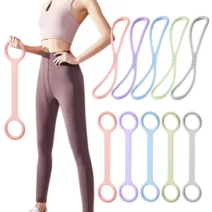 8 Shaped Fitness Resistance Band Fitness Pulling Rope Shoulder Stretch Band for Home Chest Arm Exercise