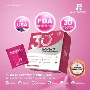 HOT 2026 !!! RevitaPlus Beautypack Women’s Daily Supplement | Multivitamin, Calcium, Magnesium, Cranberry, Probiotics, Turmeric, Collagen, Krill Oil | Skin, Hair, Anti-aging & Stress Support | 30-Day Wellness Pack Dietary Collagen