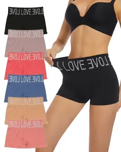 HOIXIN Womens Boyshorts Underwear Seamless Boxer Briefs Full Coverage Butterfly Soft Stretch Boxer Shorts For Women 6 Pack