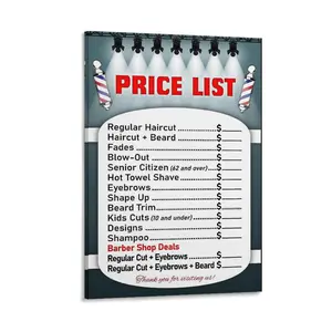 Barber Shop Price List Poster Barber Shop Poster Decor Print
