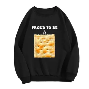 Proud to be a cracker, fun Halloween costume, unisex Hoodie, 100% cotton, Halloween Thanksgiving Christmas gift, Boyfriend/ girlfriend family made in usa Top Black Sustainable Slogan Tees shirts women graphic tees women