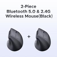 2pcs Black-Bluetooth 5.0+2.4G Model