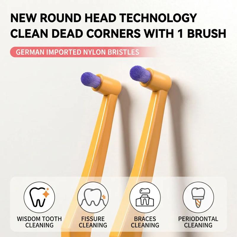 ICESEE End Tuft Toothbrush - Soft Fine Bristles | Braces-Specific Design, Precise Cleaning for Hard-to-Reach Spots, Teeth & Gums Care