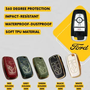 FORD 4-Button Key Fob Cover for Bronco, Edge, Maverick, Ranger