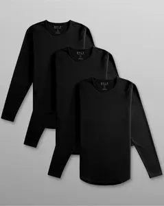 3-Pack - Drop-Cut Long Sleeve: LUX