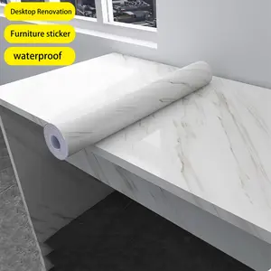 Marble Countertop Cover, Peel & Stick Design, Waterproof Material, Easy-To-Install Surface Protector for Kitchens/cabinets/locker, Marble Backsplash Wallpaper