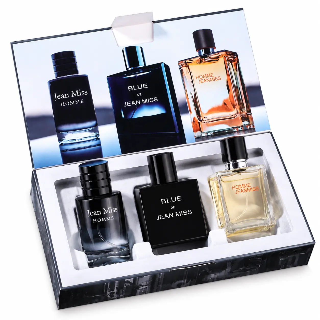 Men's Perfume Gift Set 3-in-1 Eau de Parfum Collection, Long Lasting Colognes with Woody Citrus Floral & Creamy Vanilla Fragrance, Luxury Travel Size Spray Kit 3 x 30ml, Summer Daily Wear, Business Dating Birthday Anniversary Gift for Him