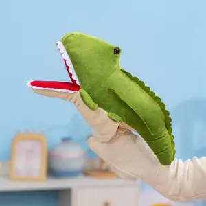 Crocodile Hand Puppet for Kids, Soft Realistic Plush Toy, Ideal for Theater, Easter, Birthday Gifts, Unisex Toy