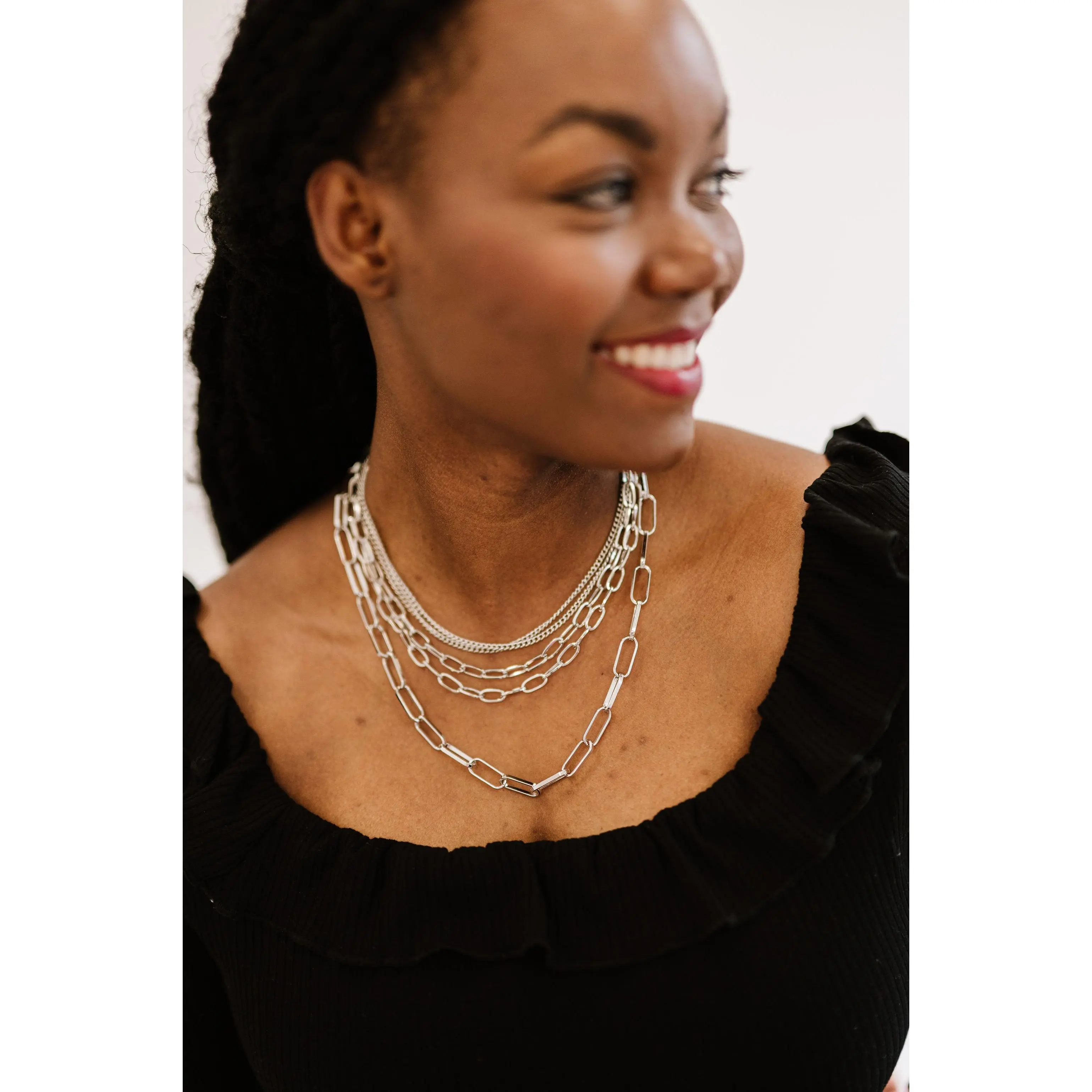 billie layered chain necklace