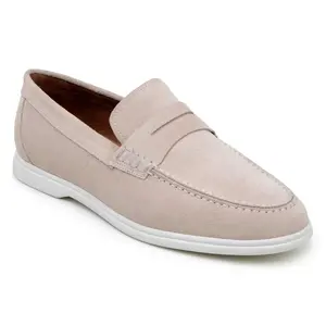 Sand Suede Penny Loafer by Belvedere