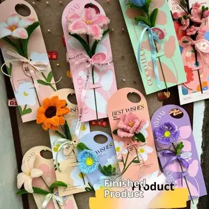 Mother's Day Twistable Card Bouquet, Artificial Eternal Sunflower Rose Bouquet, Perfect Gift for Mother Teacher Holiday