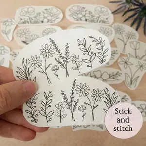 stick and stitch embroidery patterns full page wildflowers patterns pocket flowers embroidery patterns