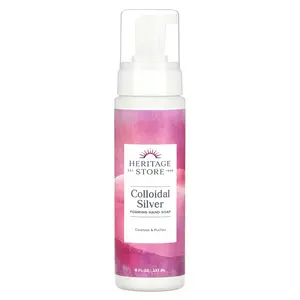 Heritage Store Colloidal Silver, Foaming Hand Soap, 8 fl oz (237 ml)
