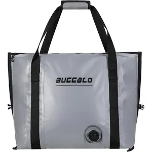 Insulated Fish Cooler - 27.5QT 58QT  Flat Bottom Bag, Leakproof and Fishing  Bag