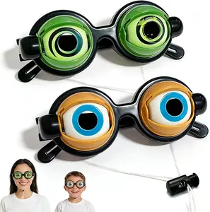 Crazy Eyes Glasses, Funny Prop Glasses, Blinking Eye Glasses Party Photo Props for Show, Crazy Eye Glasses Fit Novelty Gag Gifts for Adults