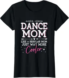 100% Cotton Funny Dancing Shirt Womens Dance Mom T-Shirt Round Neck Short Sleeve T-Shirt Women's Men Graphic Tee
