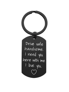 Safety Driving Keychain Gift for Boyfriend, Birthday Valentine's Day Present, Cute Car Accessory, Perfect Anniversary Surprise, Trendy Cute Keychain