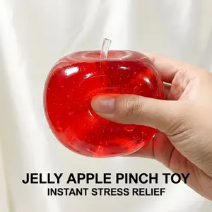 Glossy Apple Squishy, Slow Rebound Toy, Stress Relief, Fidget Toy, Anxiety Relief, Decompression Toy, Portable Relax Toy, Gift for Friends