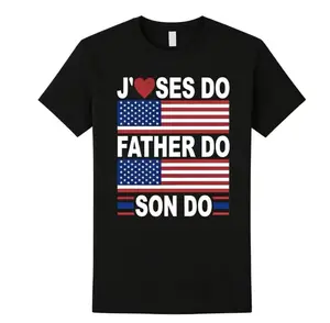 “Blessed Father and Son” T-shirt, Father’s Day family matching tee, meaningful dad–son graphic shirt, black cotton casual outfit, trendy streetwear gift for Dad #viral #fathersday #dadlife #family #matchingoutfits #streetwear #aesthetic #ootd #fyp #tiktok