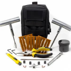 Small-Pack Emergency Tire Repair Kit Compact Lightweight Patching Set for Car Motorcycle Electric Vehicle Quick Fix