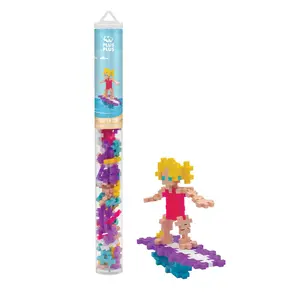 Plus-Plus 70-Piece Surfer Girl Tube