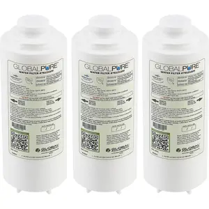 Global Industrial 761215PF-12P Global Pure Replacement Water Filter PFAS & Microplastic 3600 gal Capacity - Pack of 12